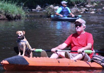 Kayakers Take Advantage of the ‘Fun Run’ this morning on Autauga Creek in Prattville