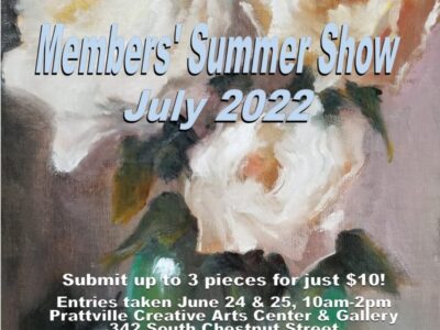 Prattauga Art Guild to Hold Members’ Summer Show in July; Call for entries