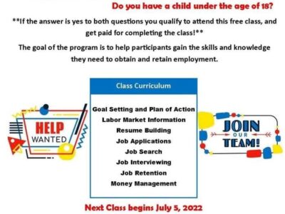 FREE Job Readiness Class begins in Prattville July 5; Qualified can be Paid for Completion