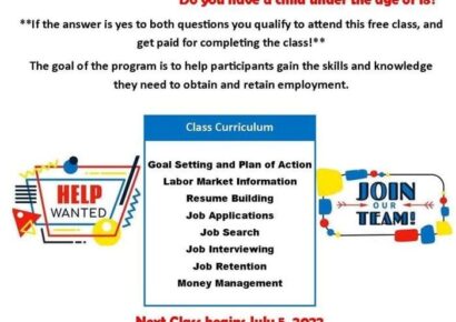FREE Job Readiness Class begins in Prattville July 5; Qualified can be Paid for Completion
