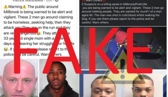 False Information circulating on Social Media Concerning our Area