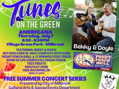 Hometown Musicians and Americana: Tunes on the Green Thursday features Bekky and Doyle Campbell