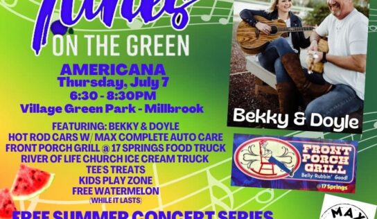 Hometown Musicians and Americana: Tunes on the Green Thursday features Bekky and Doyle Campbell