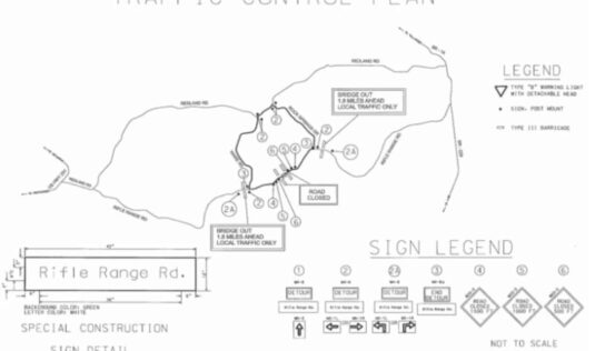 Rifle Range Road Bridge Replacement Work Set to Begin Today