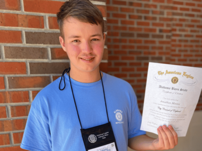 Andrew Minton Selected as Prattville Christian Academy’s Boys State Representative
