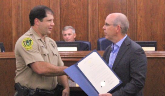 Two Heroes, Officer Hill and William Vasser Caver, Jr., Honored at Autauga Commission Meeting