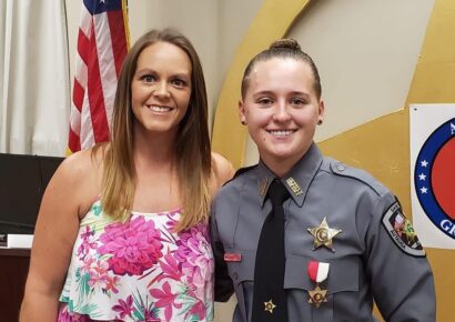 Autauga County Deputy Allie Livingston Presented Life Saving Medal for Her Quick Action