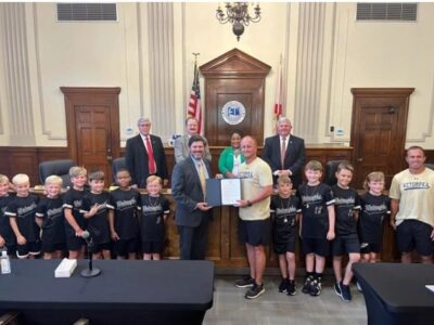 Wetumpka 8U-Black Baseball Team Recognized During Elmore Commission Meeting
