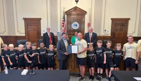 Wetumpka 8U-Black Baseball Team Recognized During Elmore Commission Meeting