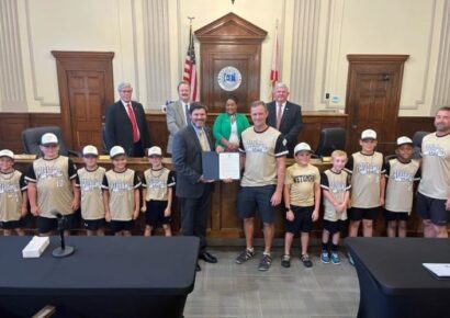Wetumpka 8U-Gold Baseball Team Recognized During Elmore Commission Meeting