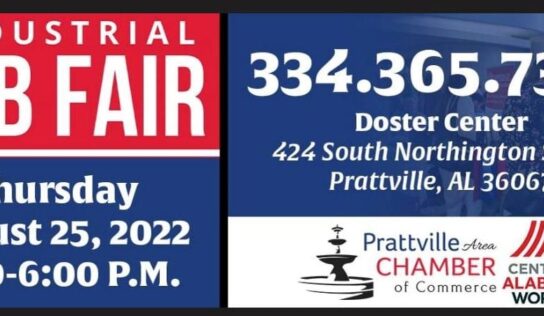 Prattville Chamber, Central AlabamaWorks! to Host Industrial Job Fair Aug. 25