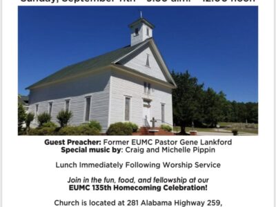 Equality United Methodist Church Celebrates 135th Annual Homecoming September 11