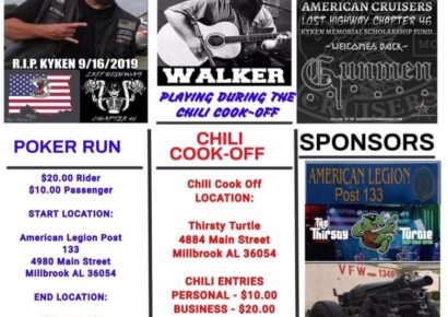 Kyken’s Memorial Ride, Chili Cook-Off to create Scholarships for Autauga, Elmore County students