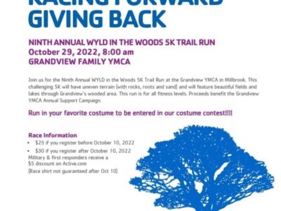 9th Annual WYLD in the Woods 5K Trail Running coming Oct. 29 to Grandview Family YMCA