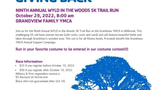 9th Annual WYLD in the Woods 5K Trail Running coming Oct. 29 to Grandview Family YMCA