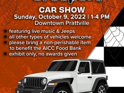 Prattville Jeepers Creepers Creekwalk Car Show in October