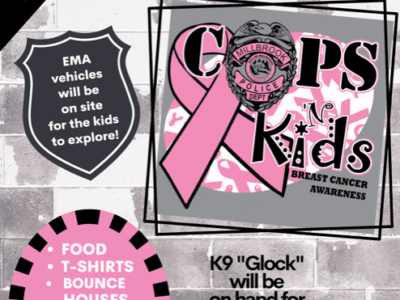 Oct. 8 is the 12th Annual Millbrook Cops and Kids Day at Village Green Park; Everything is FREE