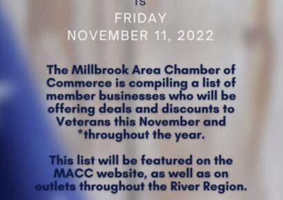 Millbrook Area Chamber of Commerce Seeks Businesses offering Veterans Day Deals, Discounts