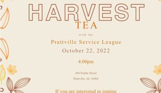 Prattville Service League Hosting Membership Tea Oct. 22           