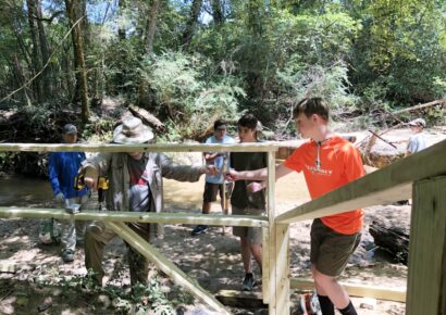 John Merritt Leary, with Troop 4, Completes Eagle Scout project for Alabama Nature Center of Millbrook