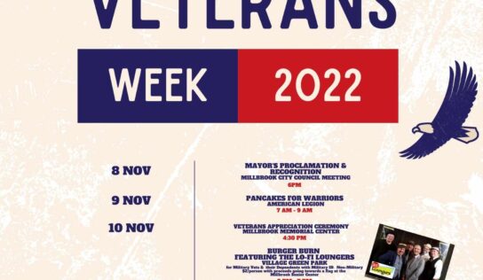 City of Millbrook planning Multiple events for Veterans Day Celebrations