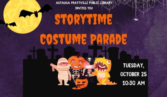 Storytime, Costume Parade coming to Autauga Prattville Public Library Tuesday