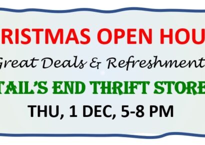 Giving Tuesday: Remember the HSEC; on Dec. 1 you are Invited to the Christmas Open House