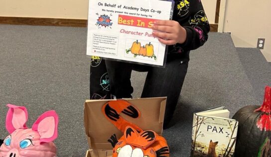 Eliah Hall Wins Best in Show for His Decorated Pumpkin