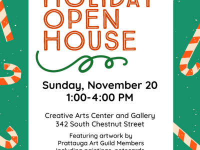 Prattville Creative Arts Center and Gallery Holiday Open House is Sunday, November 20