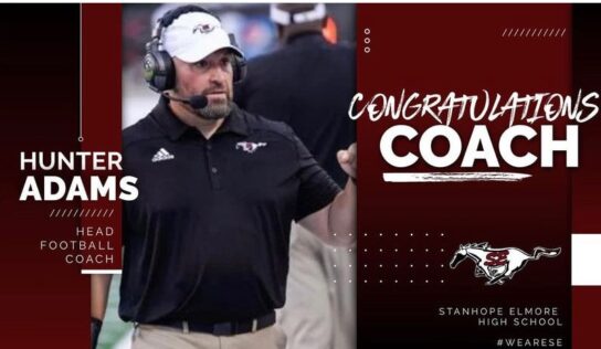 Hunter Adams Named Head Football Coach at Stanhope Elmore High School