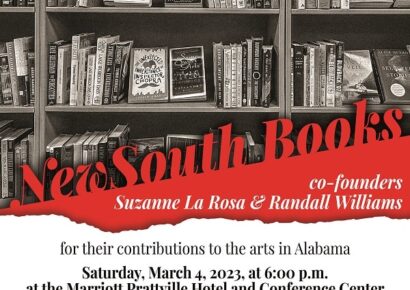 NewSouth Books: Prattville to Honor Randall Williams and Suzanne La Rosa at Dinner March 4