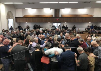 Surrounded with Prayer, Mark Harrell Takes Oath of Office for Autauga County Sheriff