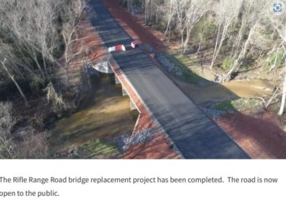 Rifle Range Road Bridge Replacement is Complete; Bridge is Open