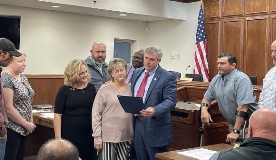 Autauga County Commission Honored the late Sheriff Sedinger; Discusses storm damage