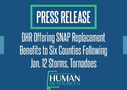 DHR Offering SNAP Replacement Benefits to Six Counties Following Jan. 12 Storms, Tornadoes