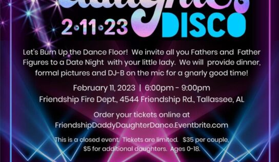 Friendship Fire Dept. Dads and Daughter Dance is Feb. 11; Order tickets online