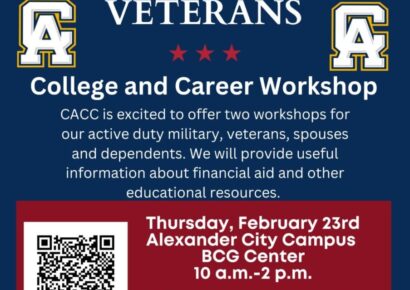 <strong>CACC offering Two Military and Veteran College and Career Workshops, including Prattville Campus</strong>