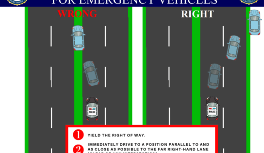 ‘LIGHTS AND SIRENS!’ – ALEA Reminds Motorists How to Properly Yield to Emergency Vehicles