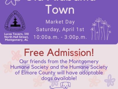 Market Day at Old Alabama Town is Saturday; Adoption Event included