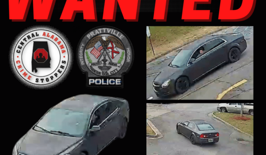 Prattville – Police Seeking Vehicle Burglary Suspect; Reward Offered by CrimeStoppers
