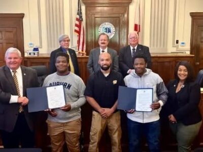 State Champion Wrestlers Recognized During Elmore Commission Meeting