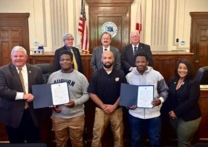 State Champion Wrestlers Recognized During Elmore Commission Meeting
