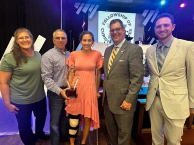 Awards presented at YMCA-FCA Christian Leadership Banquet