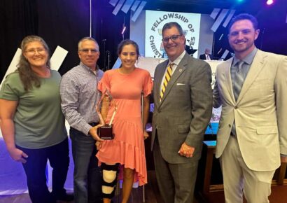 Awards presented at YMCA-FCA Christian Leadership Banquet
