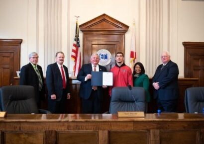 State Champion Wrestler Connor Russo Recognized During Commission Meeting
