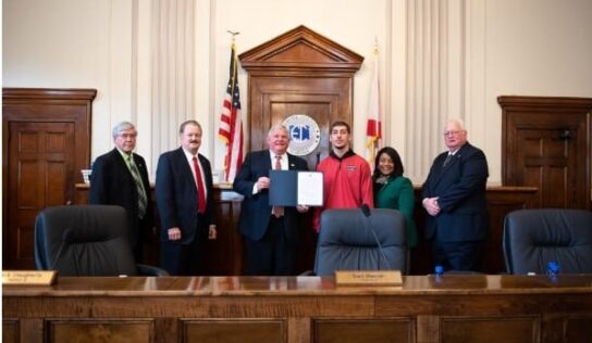State Champion Wrestler Connor Russo Recognized During Commission Meeting