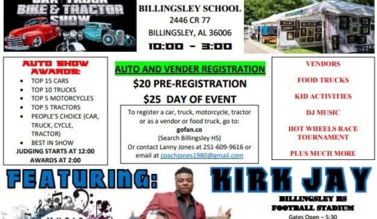 Billingsley High to host Bear Fest June 3 with Music, Auto Show and Vendors