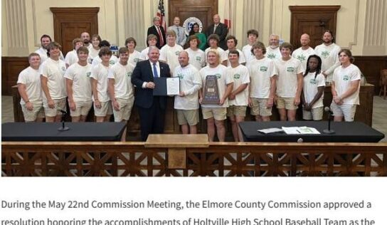 Elmore Commission honors Holtville Baseball Team as 5A State Champions