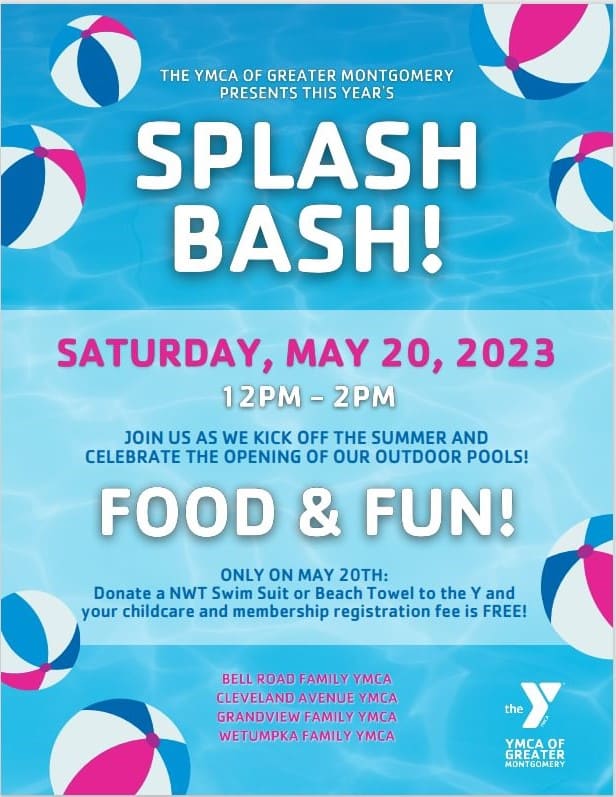 Splash Bash Is Coming To The Millbrook, Wetumpka YMCAs May 20; FREE ...