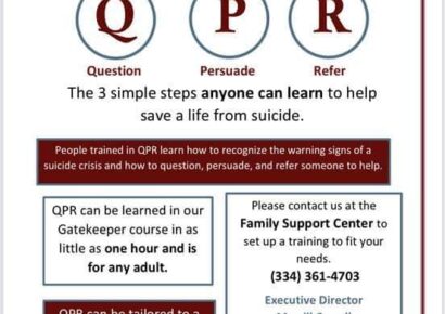 Suicide Prevention: Family Support Center offers FREE Training May 22